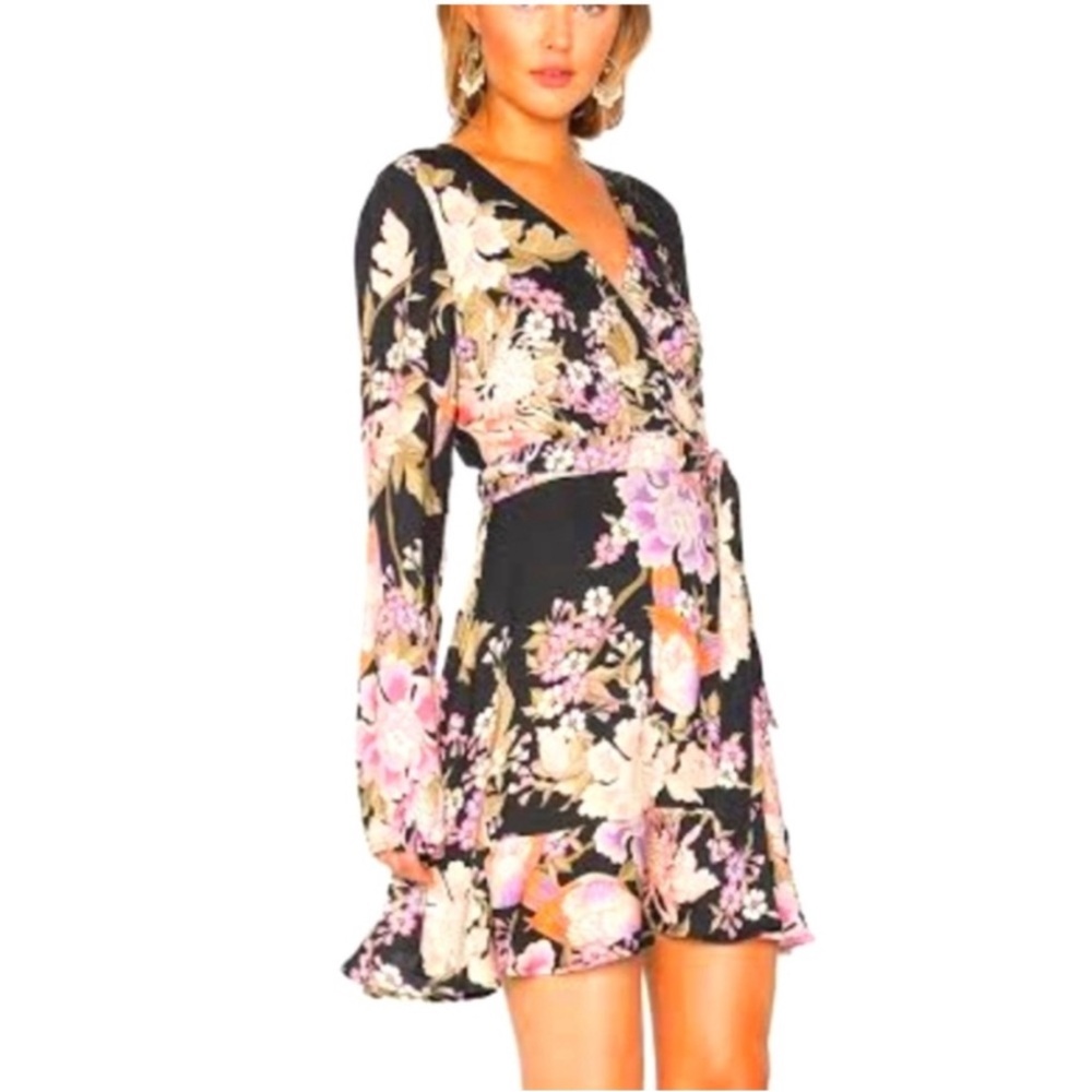 Spell & the Gypsy Blue Skies mini Wrap Dress - Large